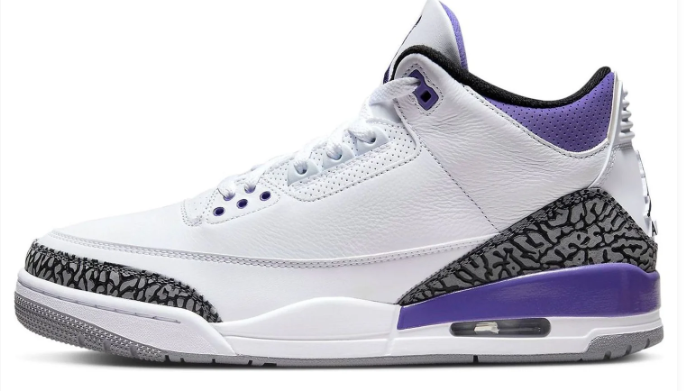 Air Jordan 3 Retro 'Dark Iris' Sneaker